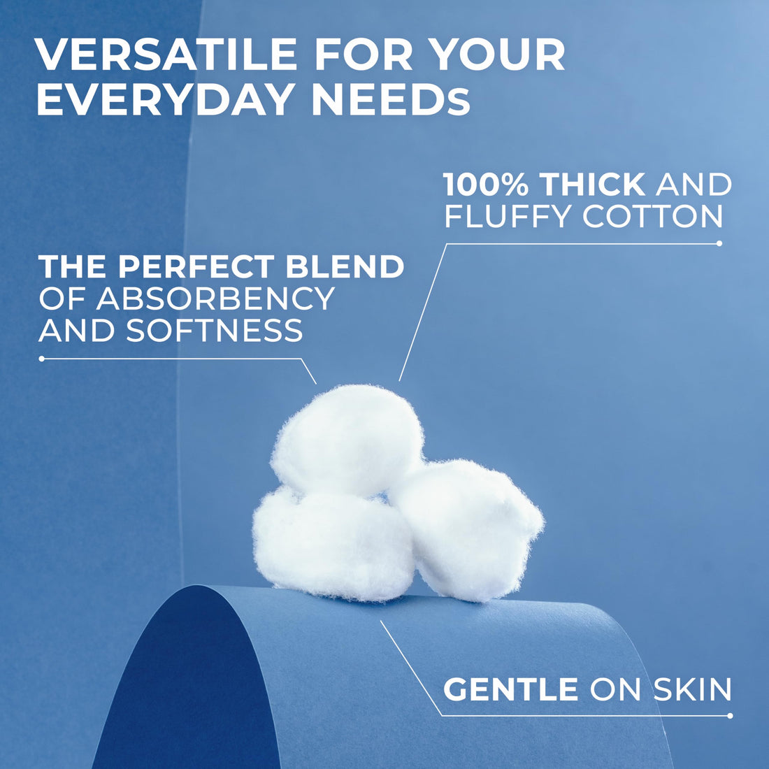 Q-tips Super Jumbo Cotton Balls for Beauty, First Aid and Baby Care, 100% Thick Cotton, 100 Count