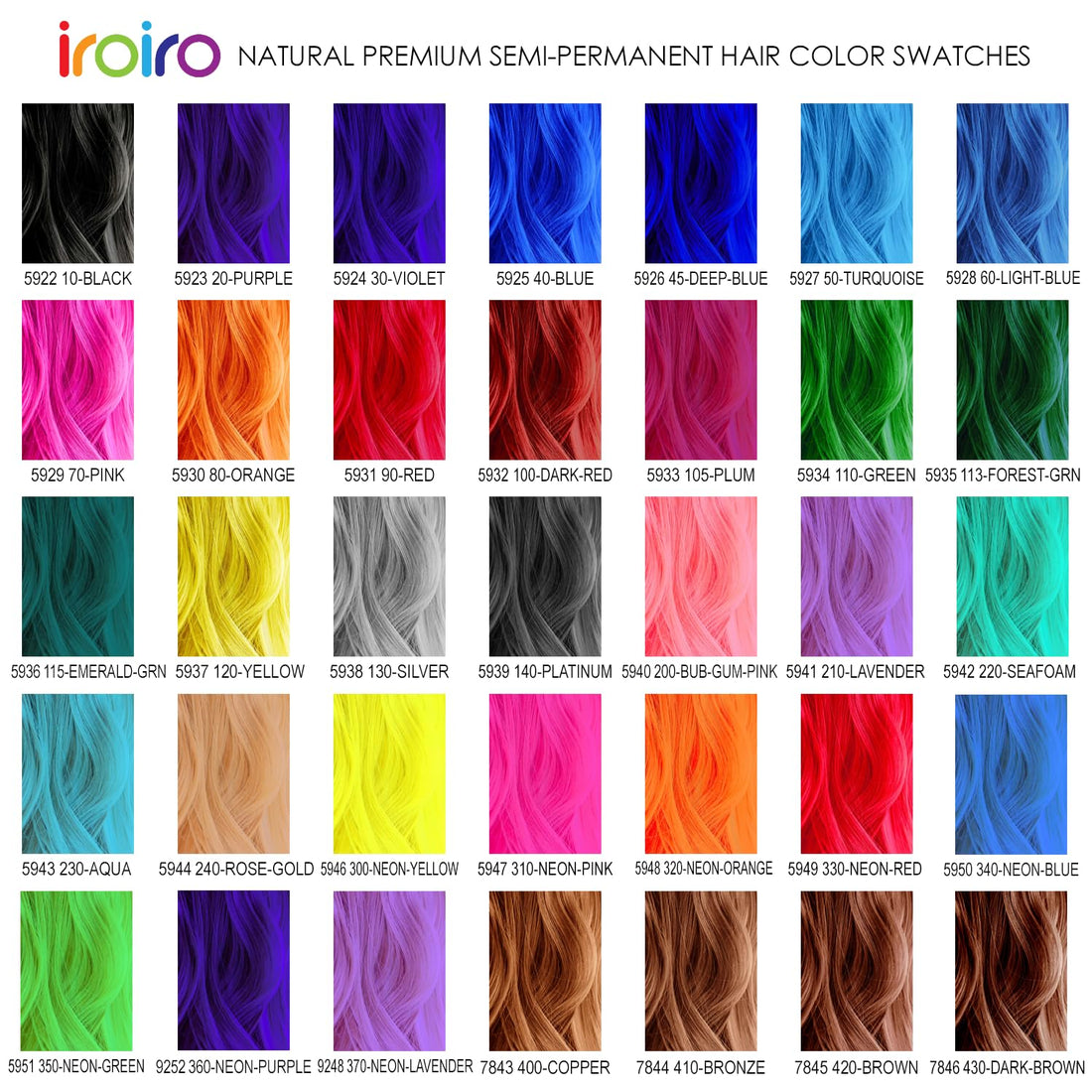 IROIRO Premium Natural Semi-Permanent Hair Color 110 Iro Green (4oz) by Iroiro
