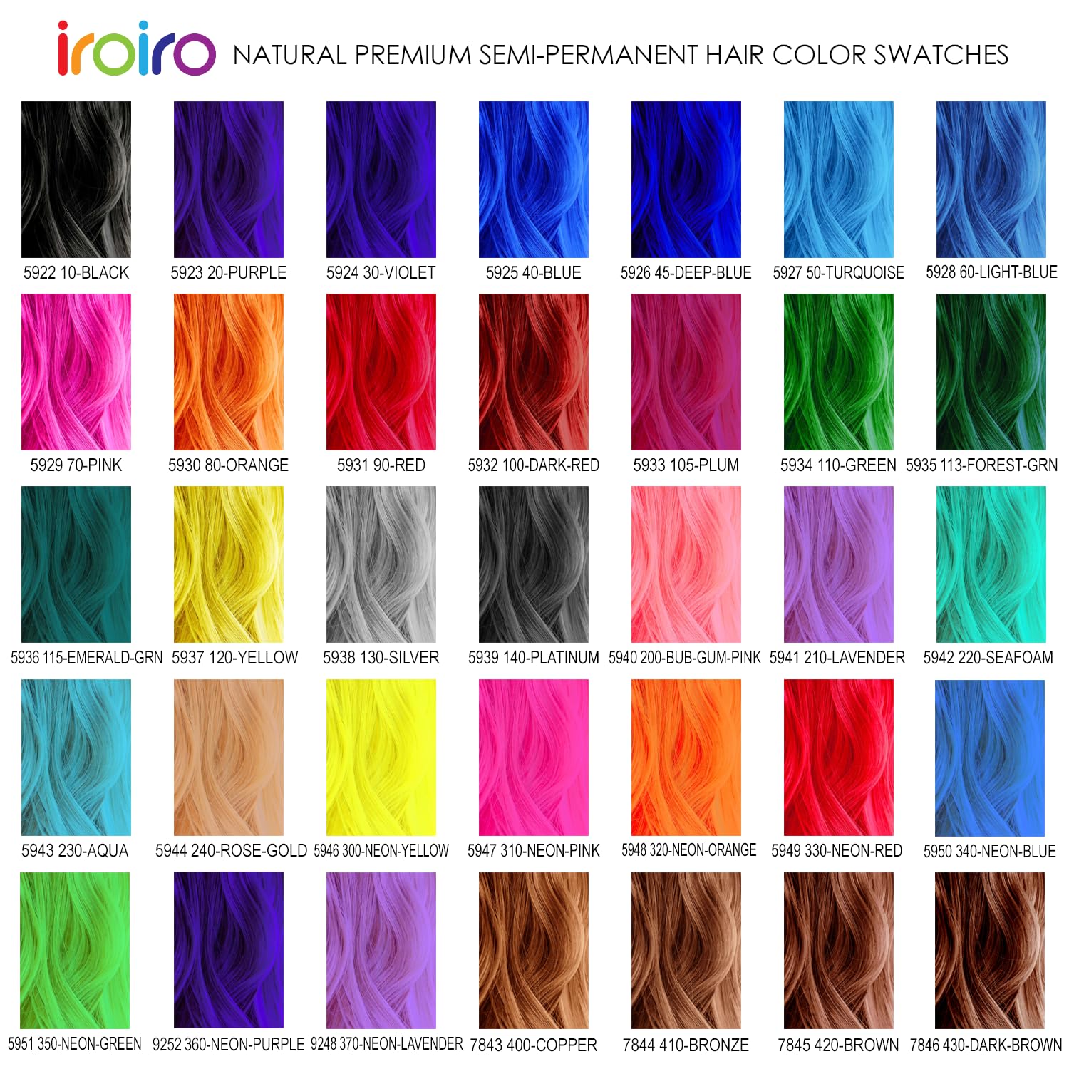 IROIRO Premium Natural Semi-Permanent Hair Color 115 Iro Emerald Green (8oz) by Iroiro