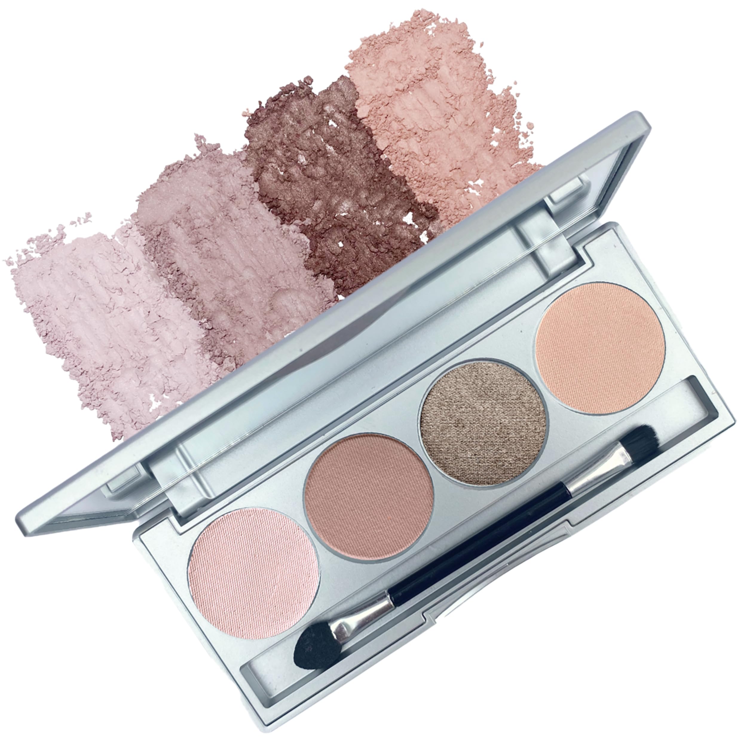 Honeybee Gardens Skinny Dip Refillable Eye Shadow Palette | Natural Ingredients | Gluten Free, Vegan, Paraben Free