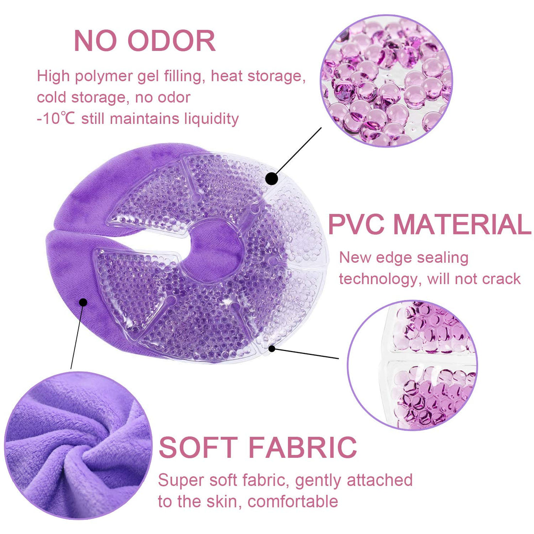 Breast Therapy Pads - Hot & Cold Gel Pads for Breastfeeding & Postpartum Recovery, Pain Relief for Mastitis & Engorgement