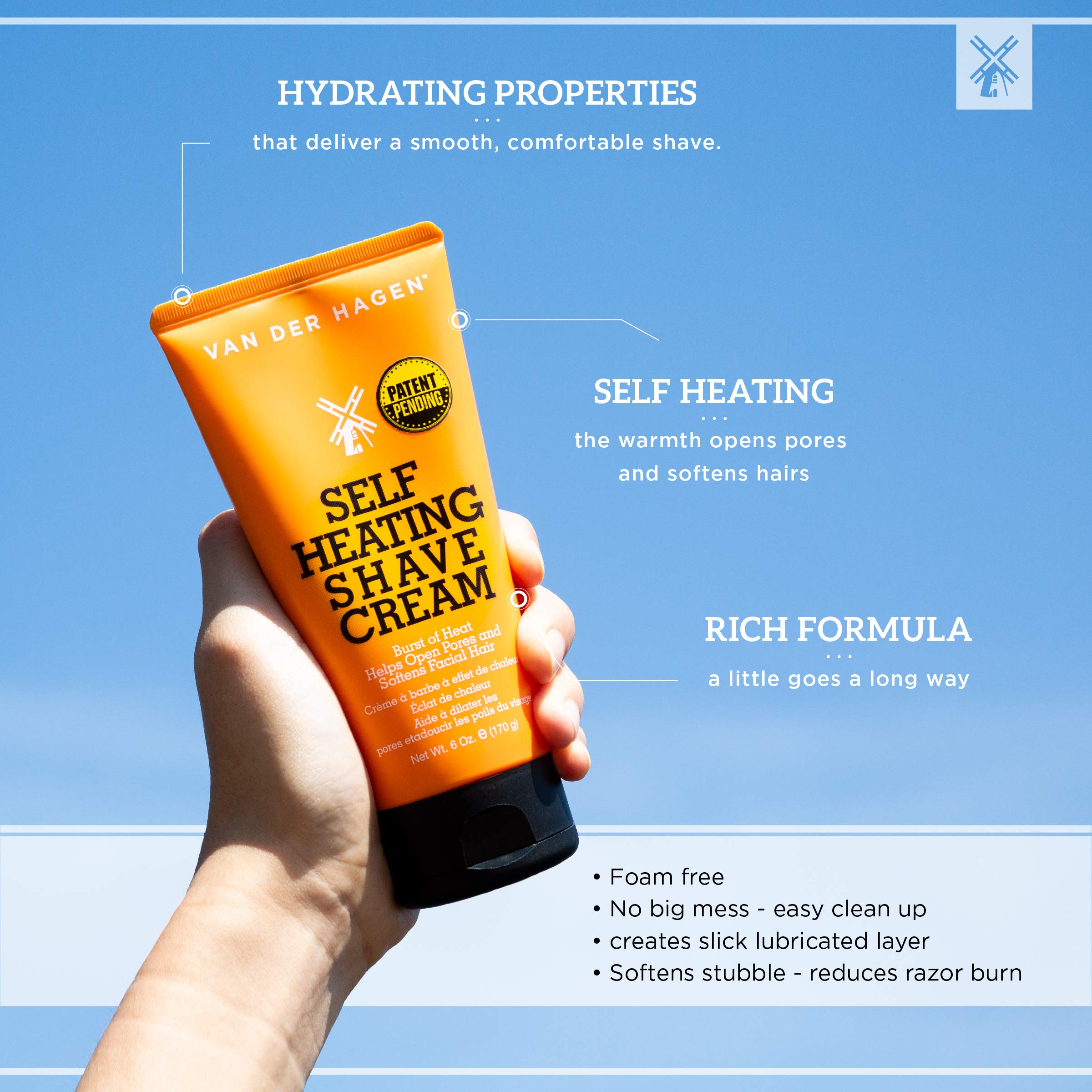 Van Der Hagen Self Heating Shave Cream