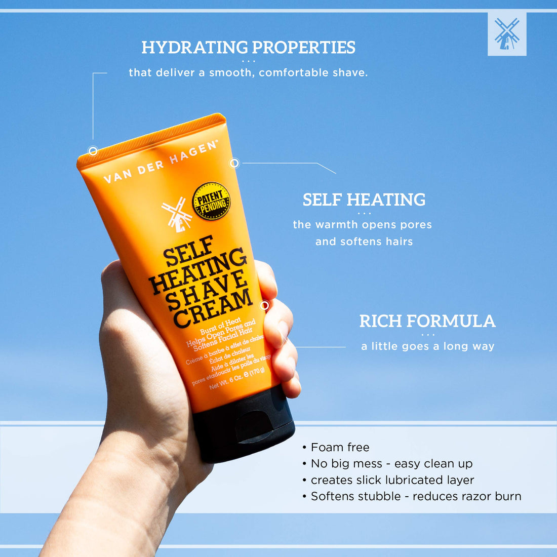 Van Der Hagen Self Heating Shave Cream