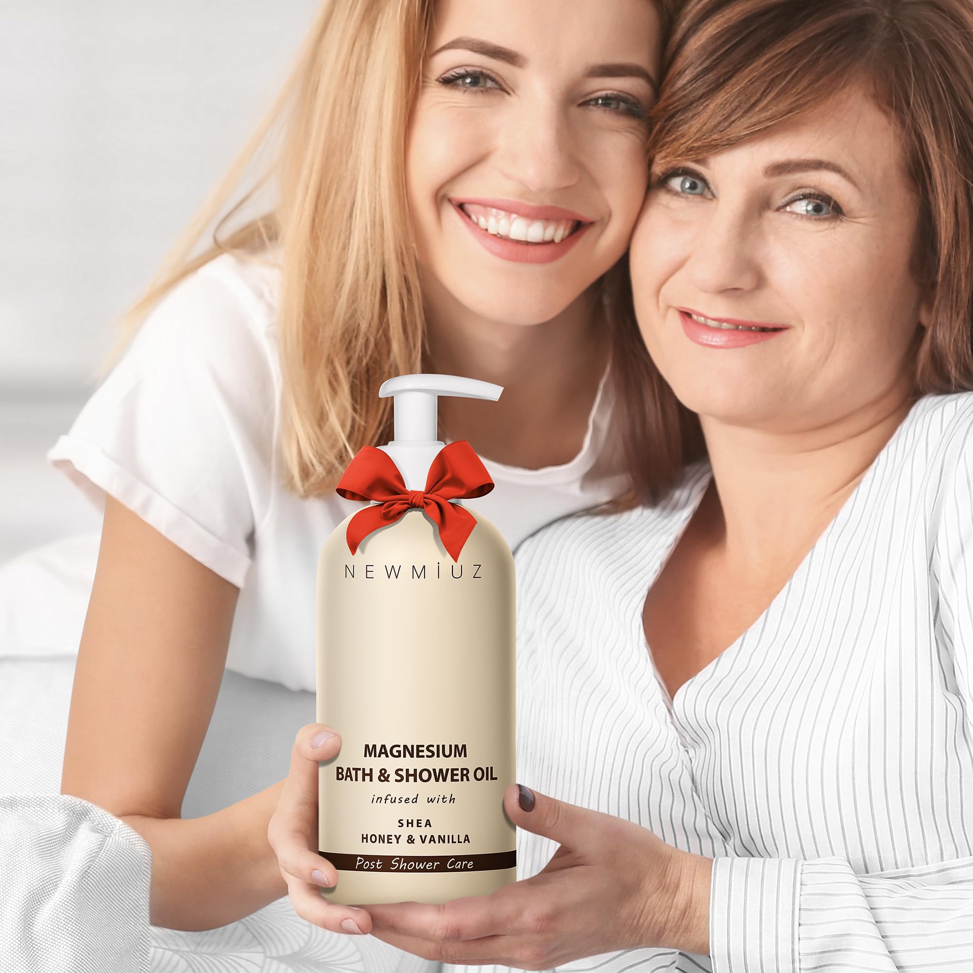 New Miuz Magnesium InShower Body Conditioner Soft Skin Post Shower Care Moisturizer for Body Legs Bath Oil for Dry Skin Shea Honey Vanilla Self Care Spa Gift