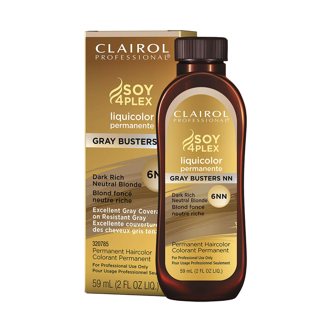 Clairol Professional Permanent Liquicolor for Hair, 6nn Dark Neutral Blonde, 2 Fl Oz