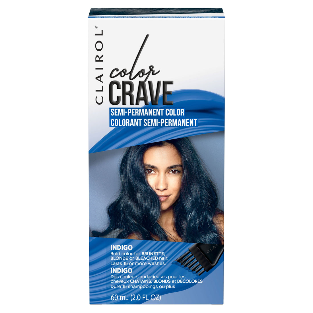 Clairol Color Crave Semi-Permanent Hair Dye, Indigo Hair Color, 1 Count