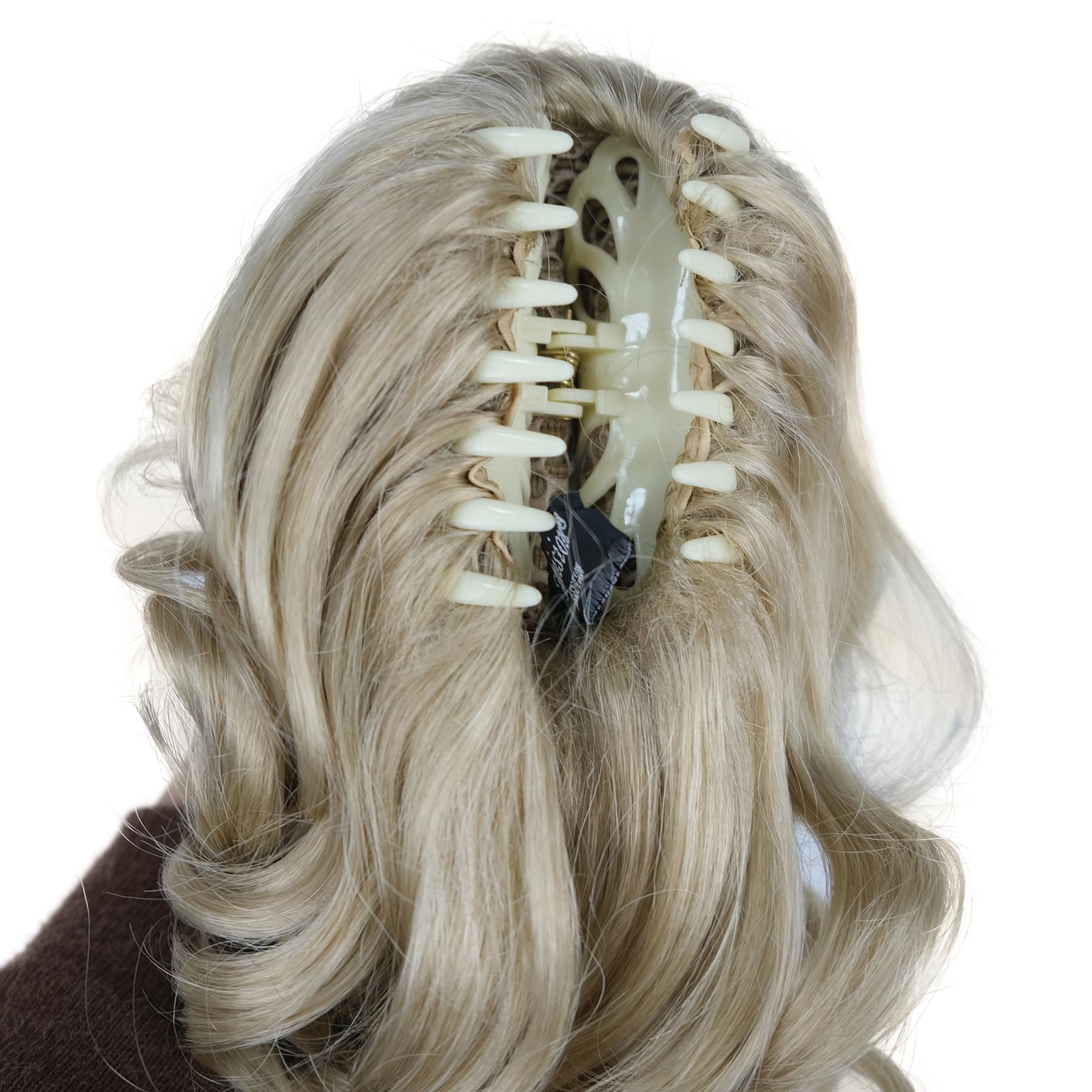 Lydell 12Hair Piece Ponytail Extension Curly Curled Nature Looking Heat-Resisting Different Colors (Bright Golden Blonde)