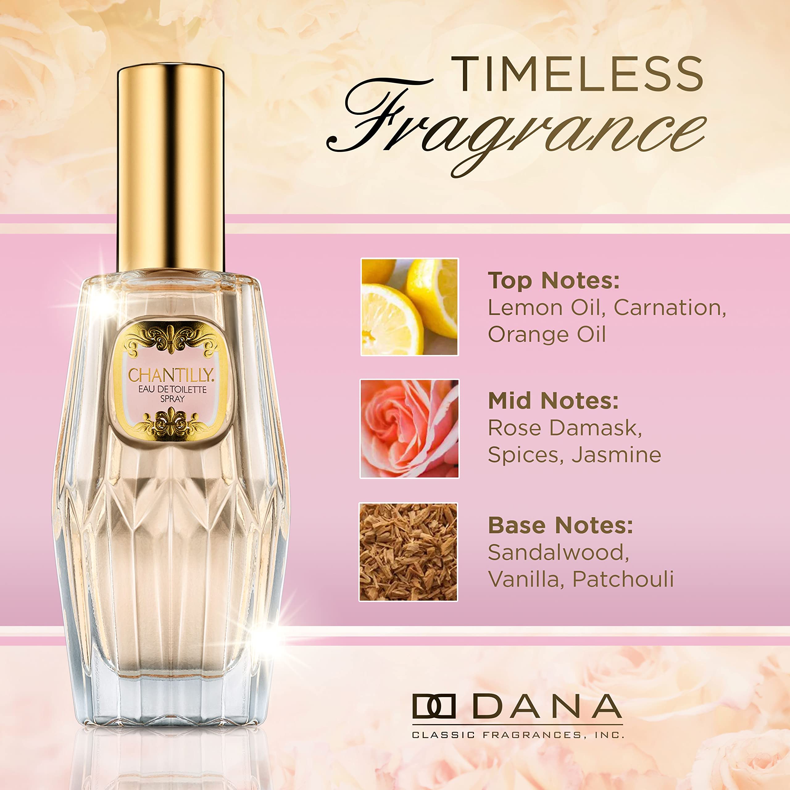 Chantilly by Dana for Women - 3.5 Ounce EDT Spray Mist