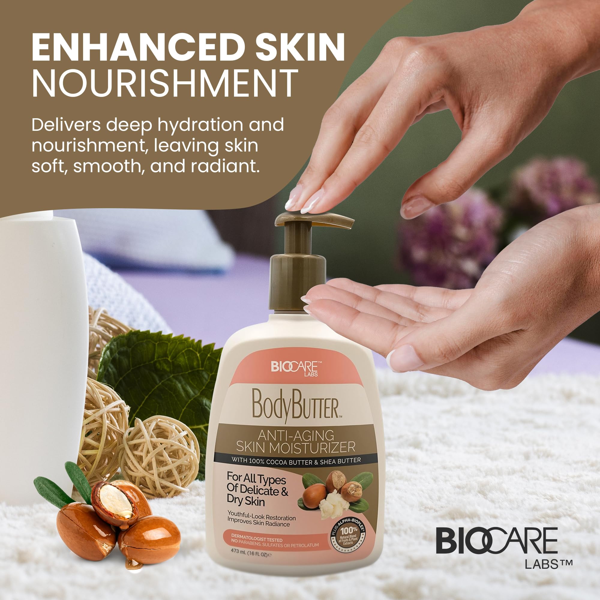 Naturally Clear Skin Body Butter Cocoa Butter/Shea 16oz