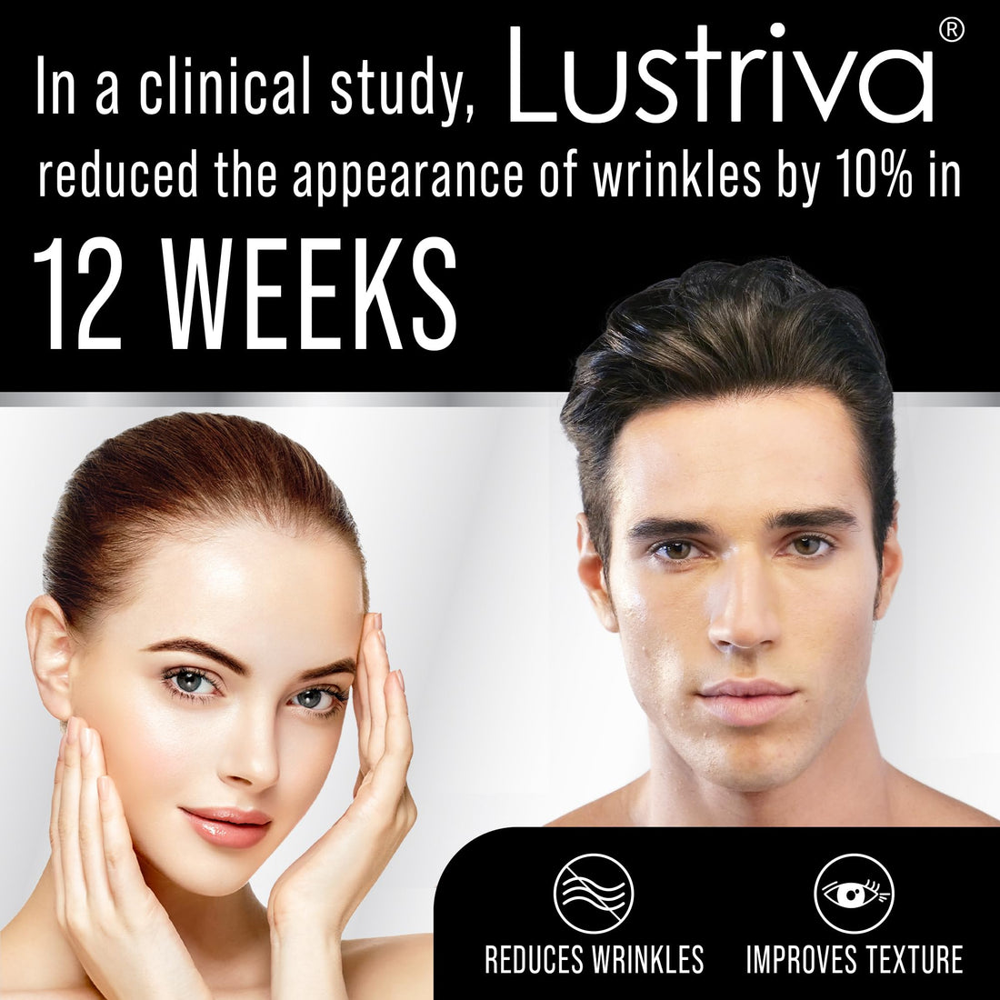 Lustriva + Biotin 10000mcg - Clinically Tested & Proven for Hair Growth & Skin in A Double-Blind Study. Hair & Skin Vitamins Supplement That Enhances Biotin Solubility by 40x. Pills for Women & Men.
