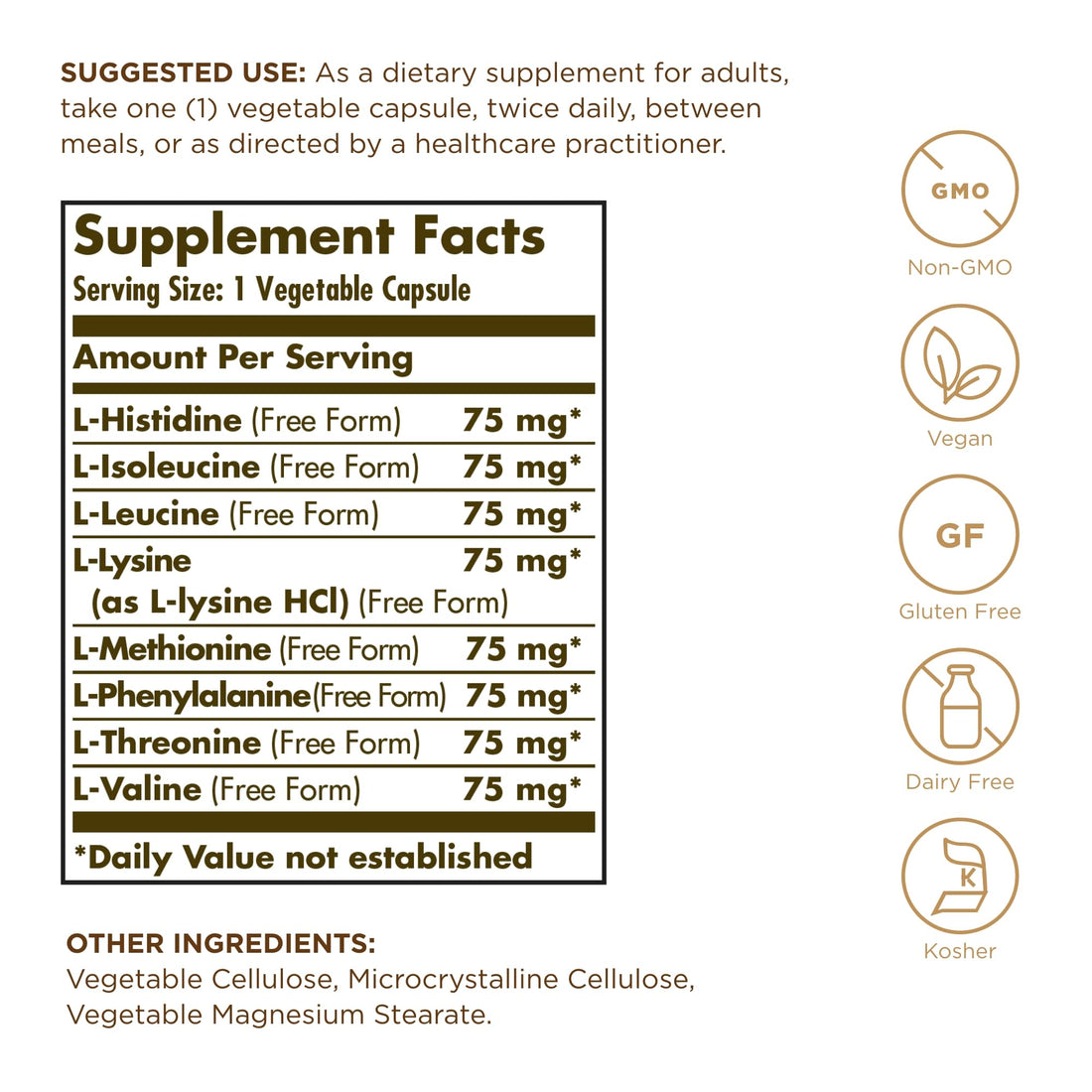 Solgar Essential Amino Complex, 90 Vegetable Capsules (Pack of 3) - Free Form Essential Amino Acids - Non-GMO, Vegan, Gluten Free, Dairy Free, Kosher - 270 Total Servings