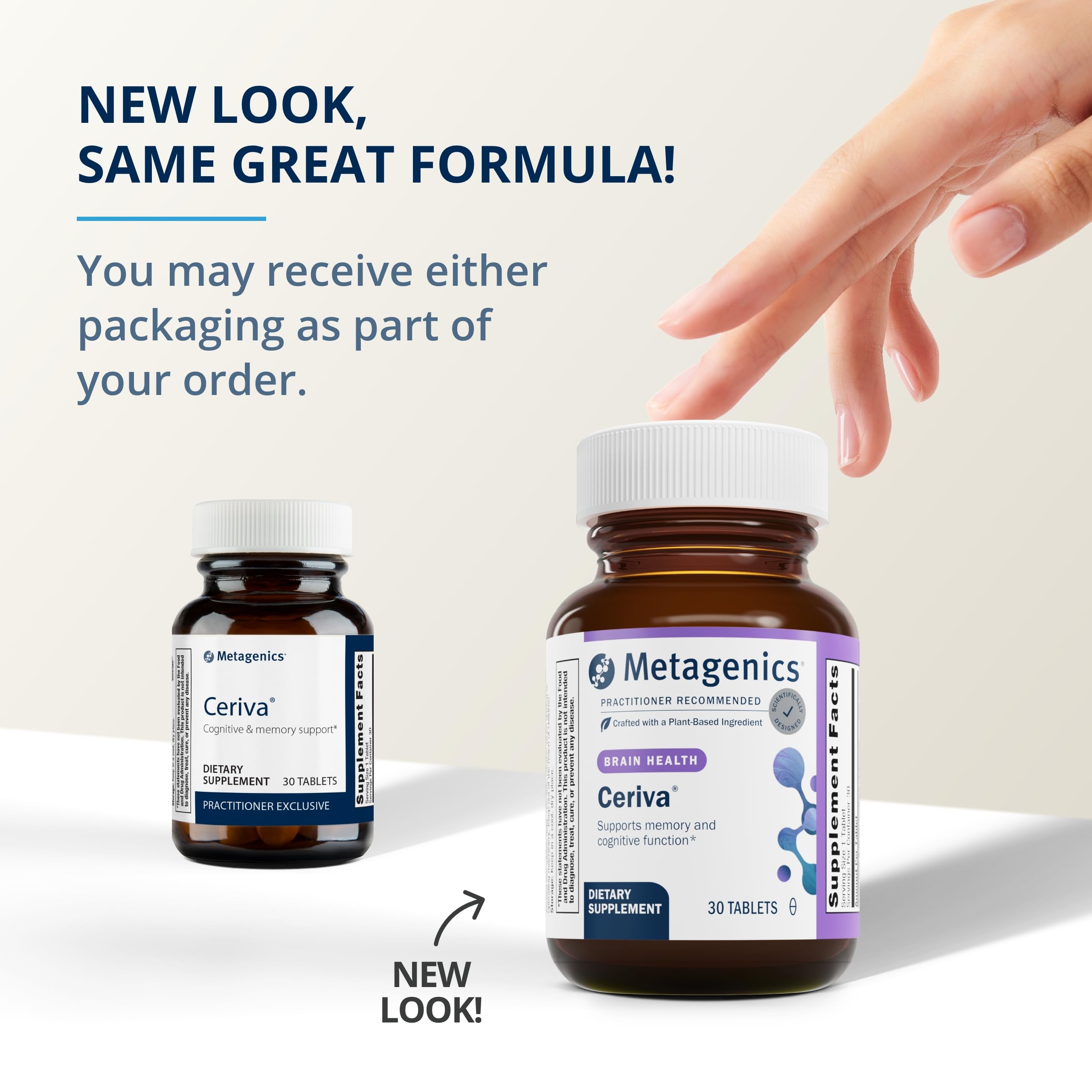 Metagenics Ceriva - Brain Health & Memory Support* - Brain Focus Aid* - Non-GMO & Gluten-Free - 30 Tablets