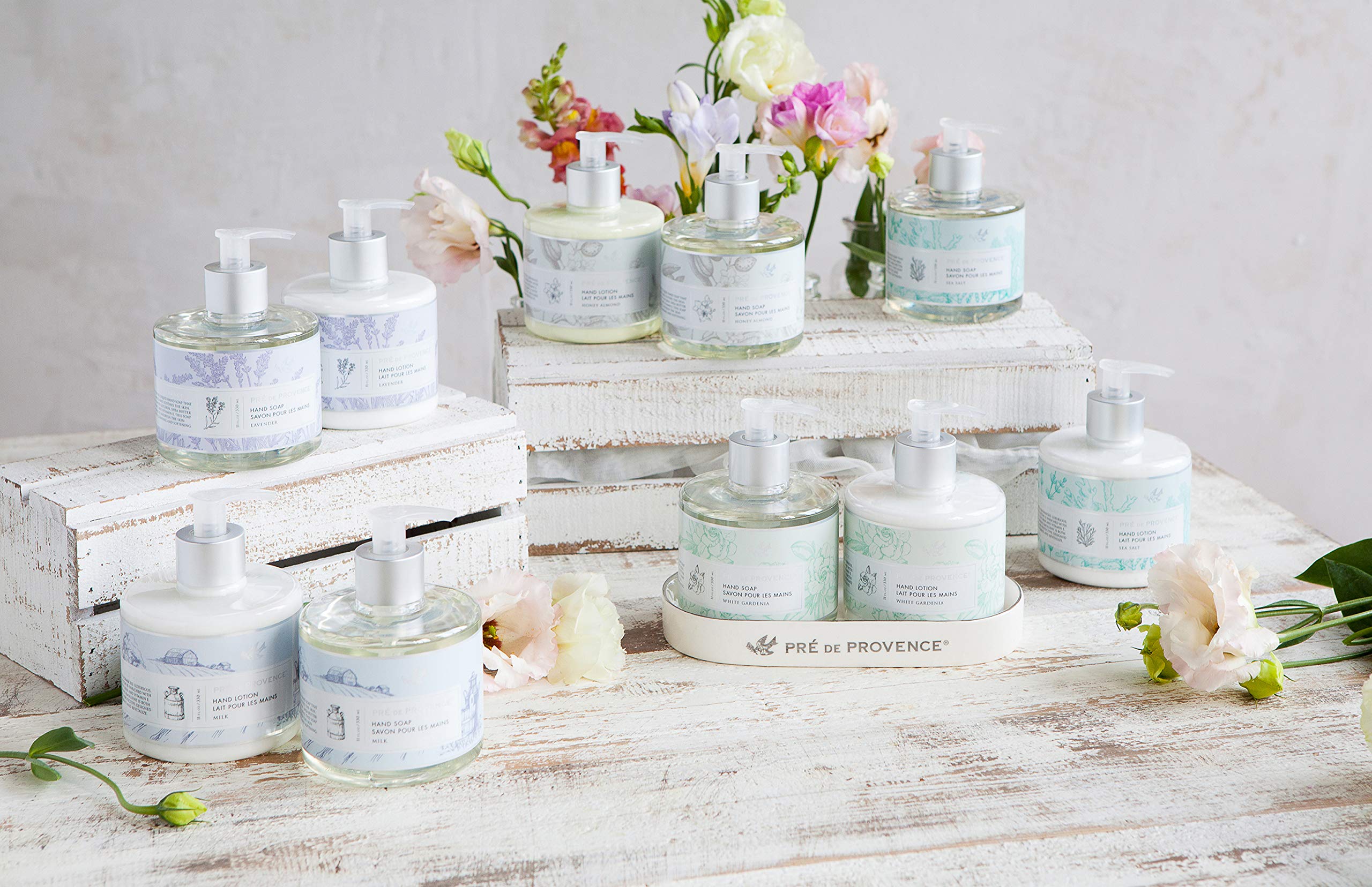 Pre de Provence European Soaps 35101SS Heritage Liquid Soap, Clear, Sea Salt, 11 Fl Oz