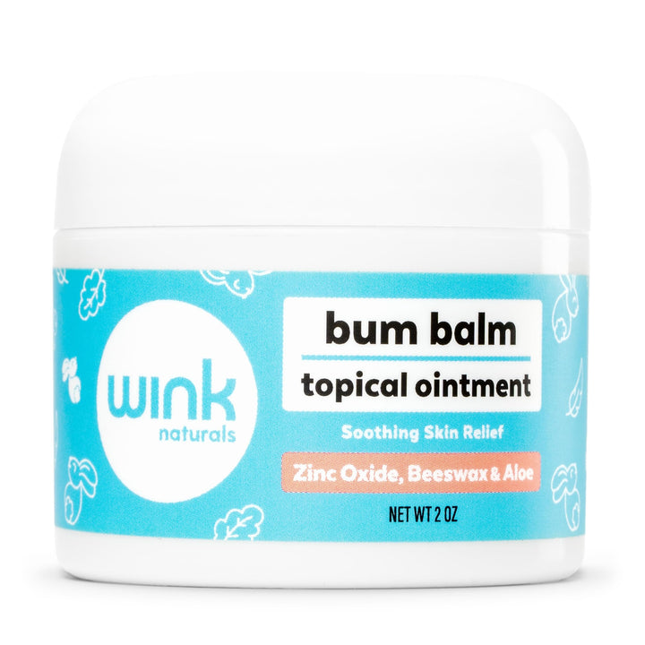 Wink Well Baby Diaper Rash Cream- Bum Balm Baby Diaper Cream for Irritated Skin and Insect Bites- Natural Moisturizing Baby Rash Ointment with No Toxins, Dyes, Fragrances, Parabens, Or BHA- 2 Oz