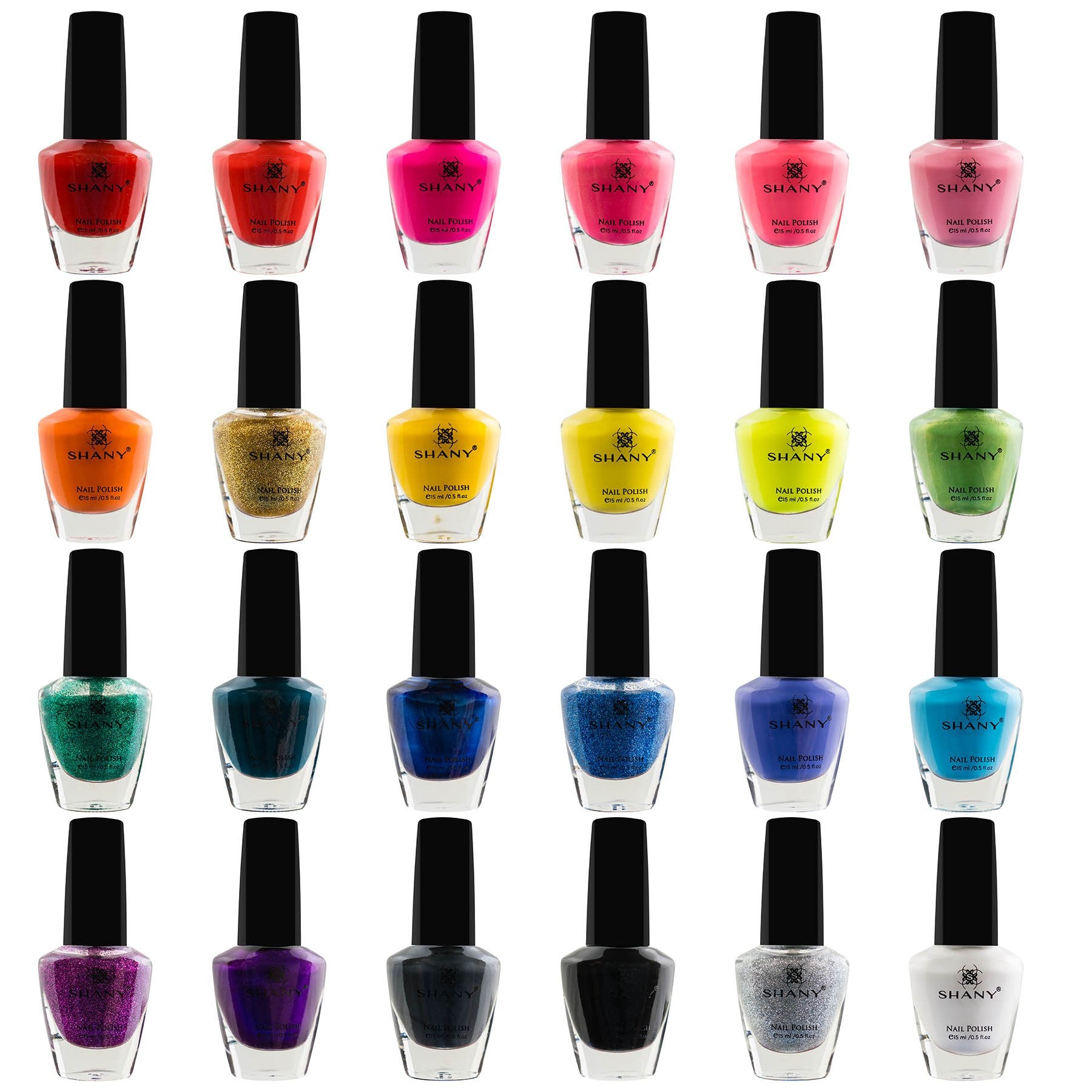SHANY Cosmetics The Cosmopolitan Nail Polish Set (24 Colors Premium Quality and Quick Dry) 40 Fluid Ounce