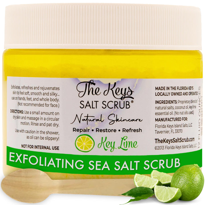 The Keys Salt Scrub. Florida Keys Salt Scrub (Key Lime, 12 oz)