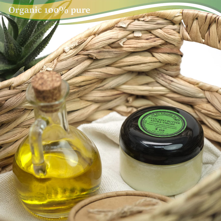 Dr Adorable - 4 oz - Avocado Butter Unrefined - Extra Virgin Pure Natural Organic Raw