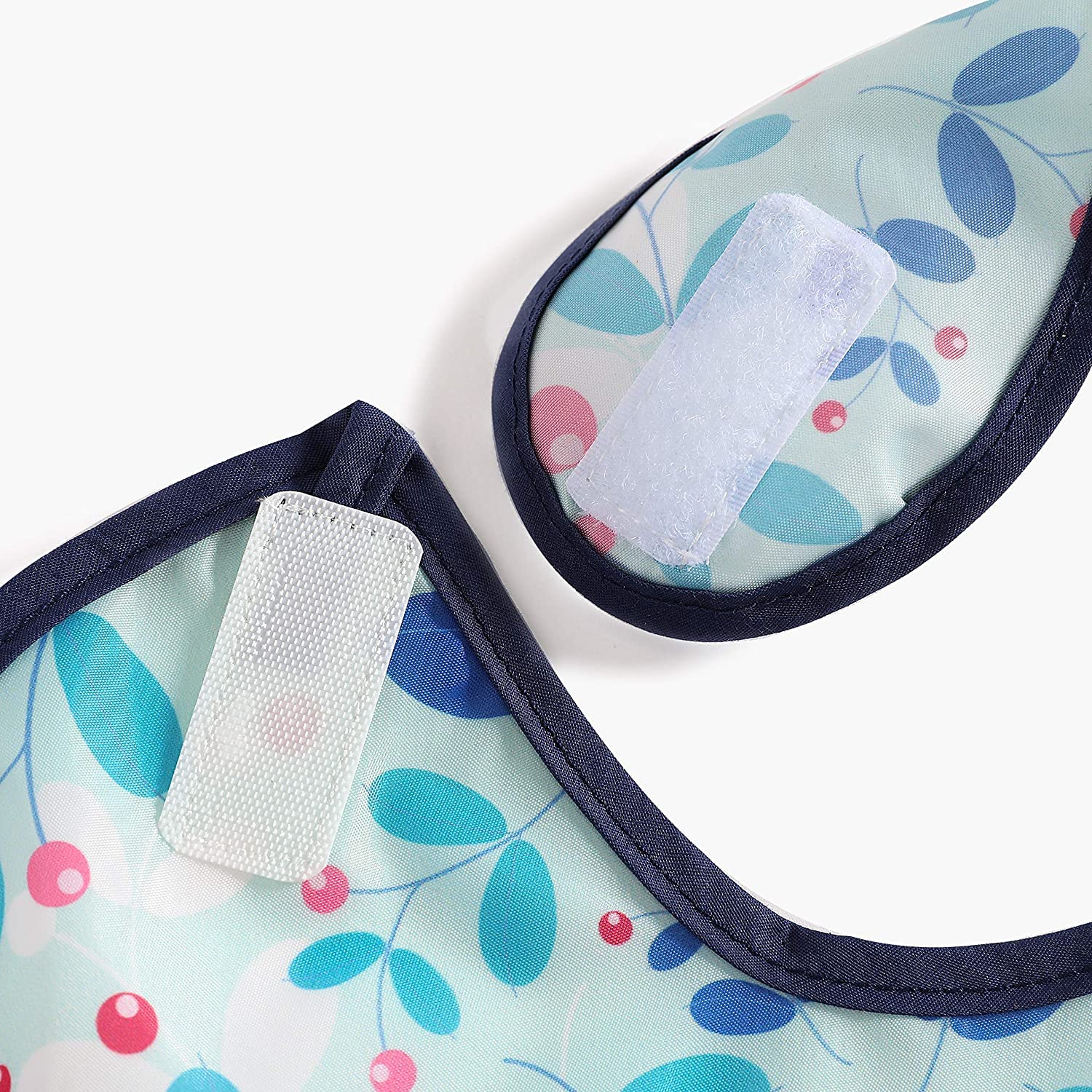 PandaEar 3 Pack Super Light Weight Baby Bib, Waterproof, Washable, Stain Oil and Odor Resistant 12-48 Months (Girl)