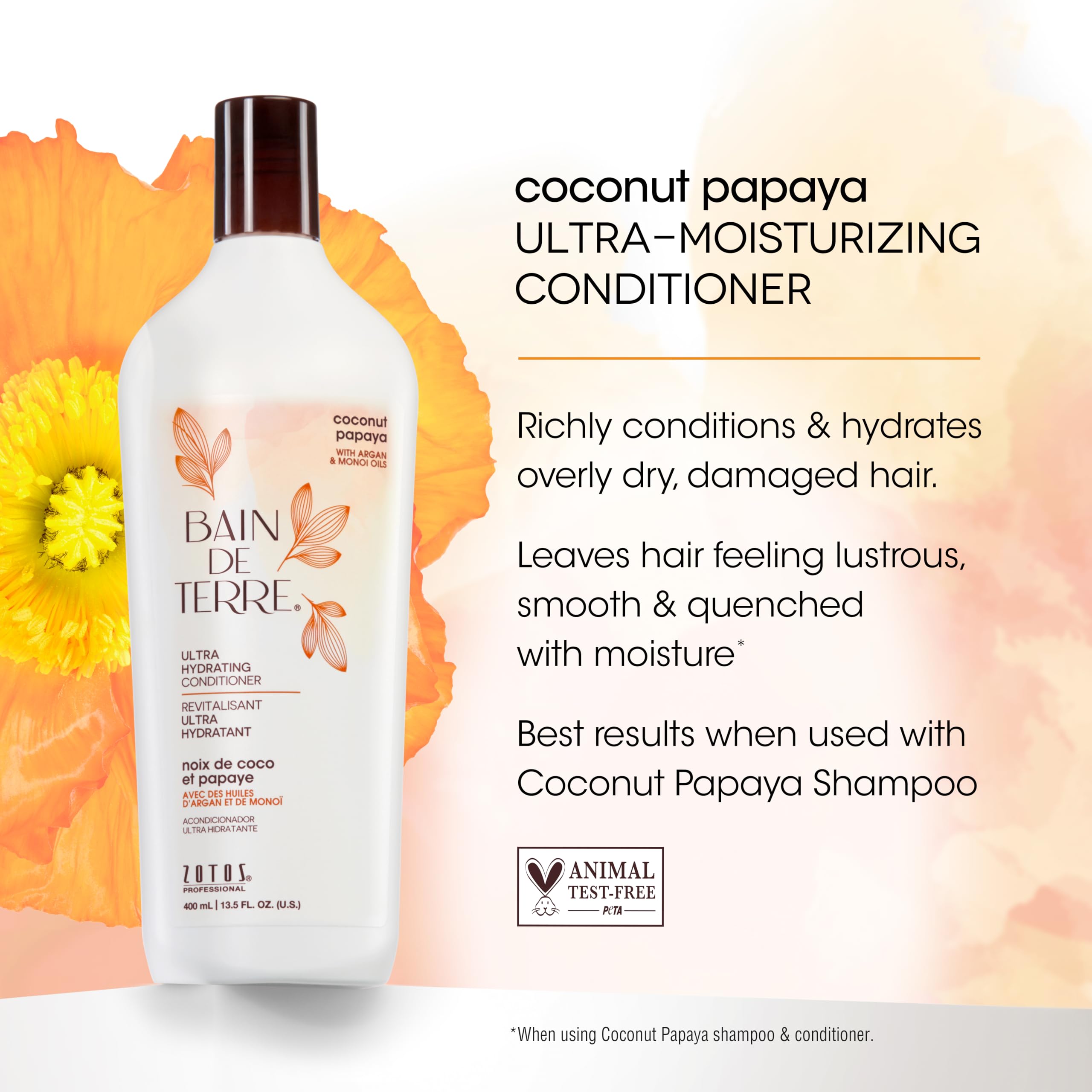 Bain de Terre Coconut Papaya Ultra Hydrating Conditioner - 33.8 oz