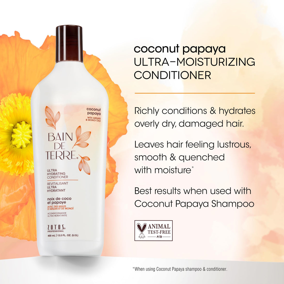 Bain de Terre Coconut Papaya Ultra Hydrating Conditioner - 33.8 oz