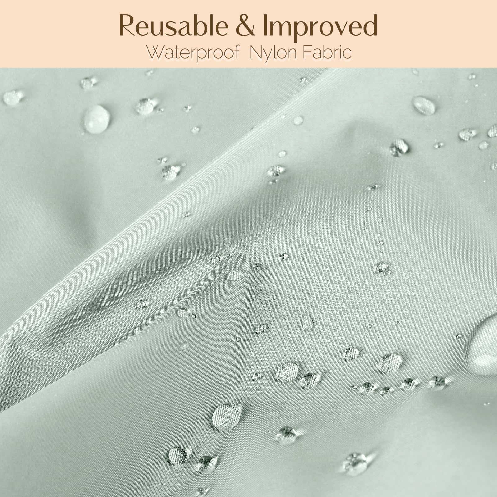 Yanibest Shower Cap Reusable Waterproof - Double Layer Shower Caps for Women, Washable Shower Bonnet with Soft Non-Slip Elastic Band, Bath Hair Hat for Most Hair Types