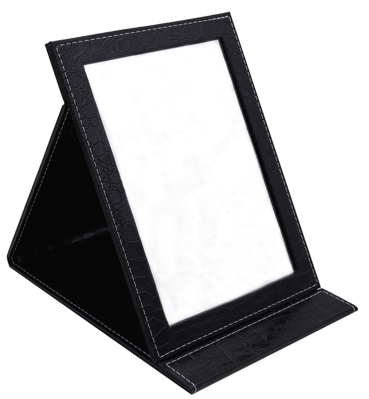 Black : Famiry Large Portable Folding Mirror with Standing for Making Up, Black
