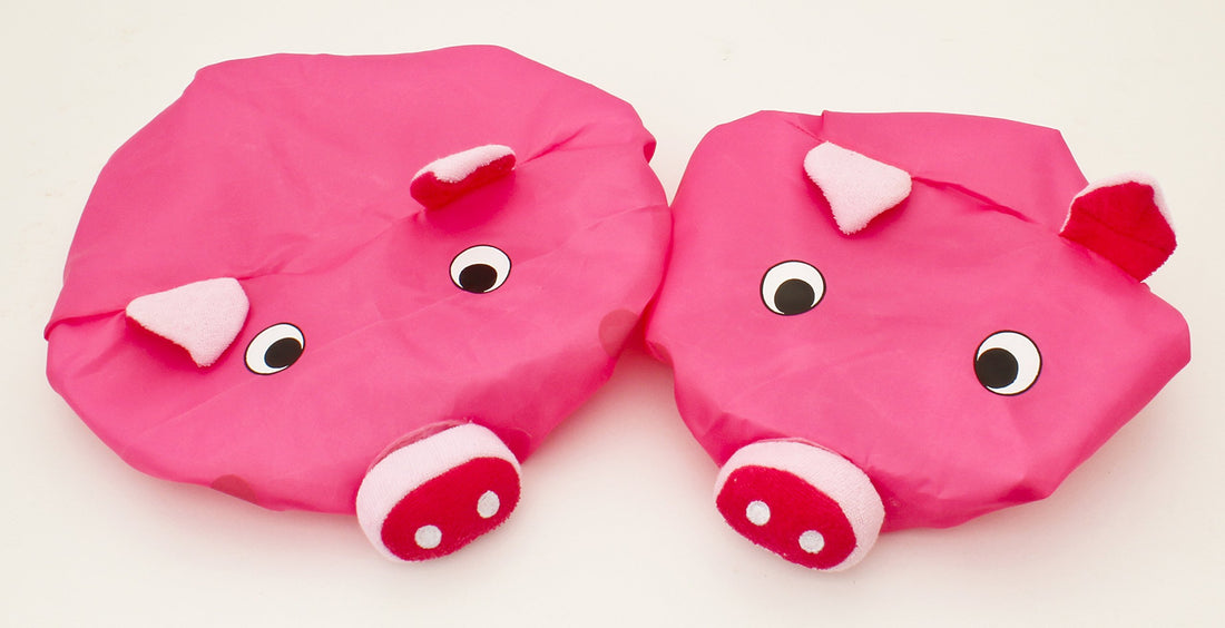 Kid, Piggy : Zoie + Chloe 3D Animal Shower Caps