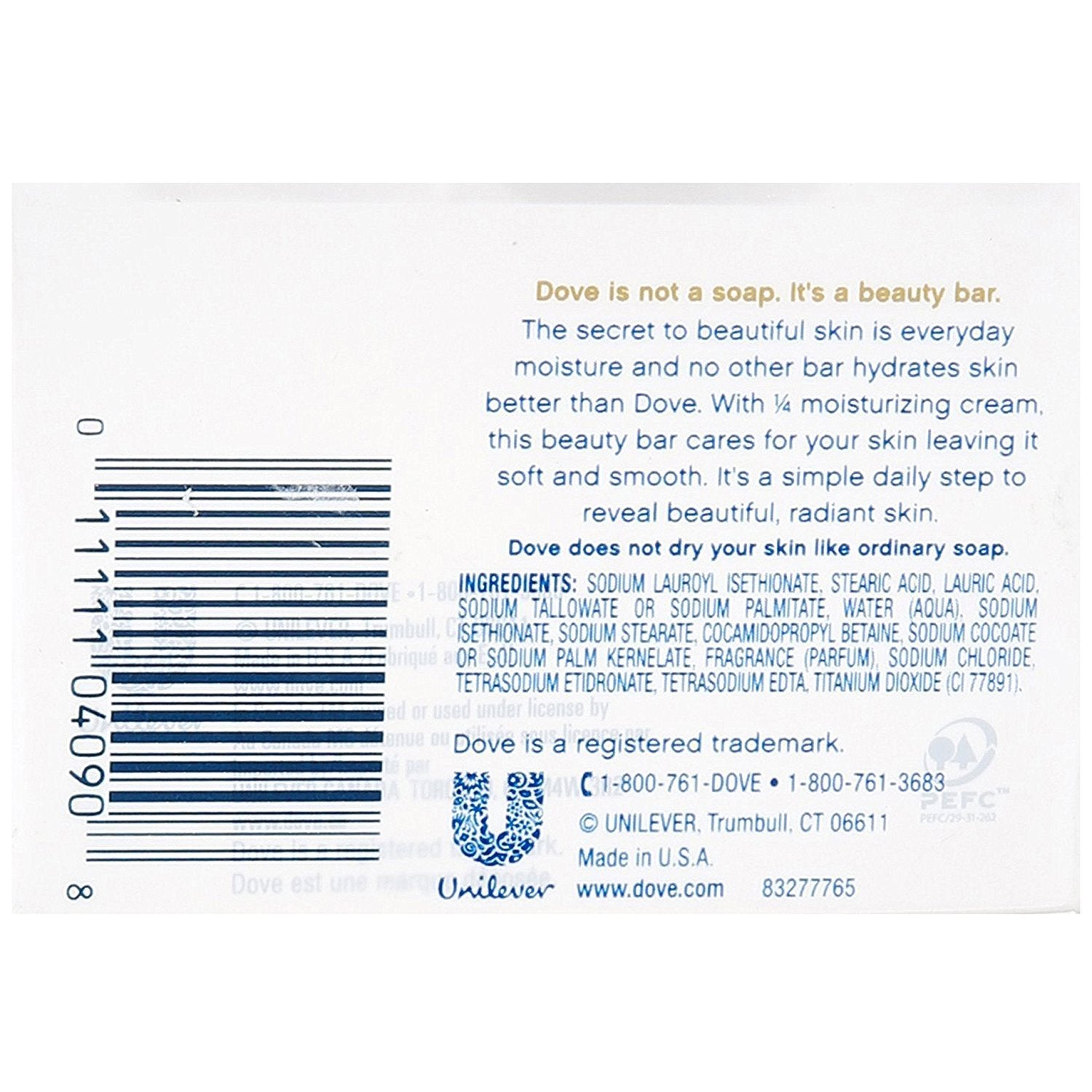 Dove Beauty Bar, White, 90 (Pack Of 3)