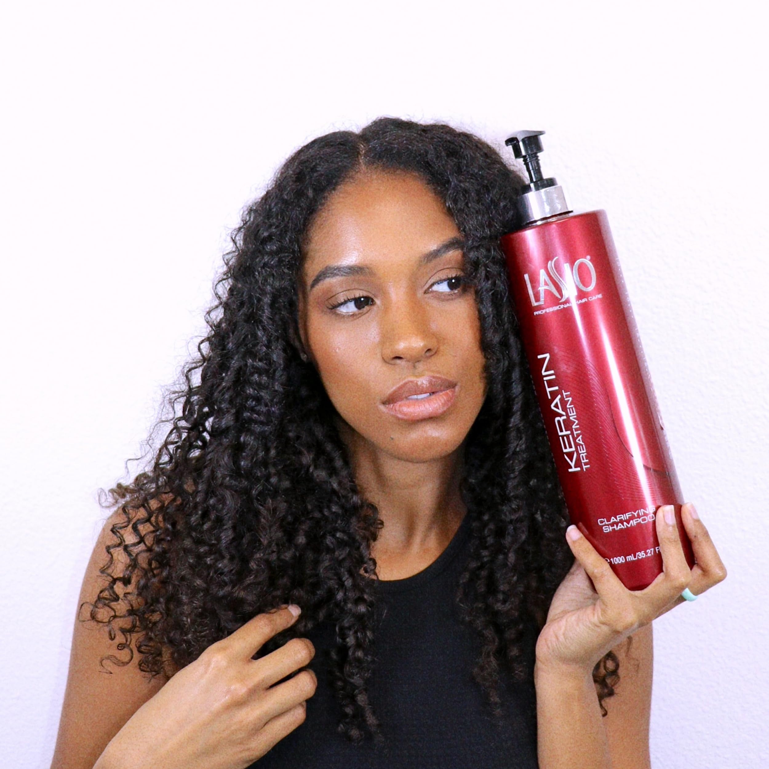 Lasio Clarifying Shampoo 35.27 Fl. Oz. Gently Removes Buildup & Residue, Non-Irritating Shampoo, Infused with Cocamide Oil