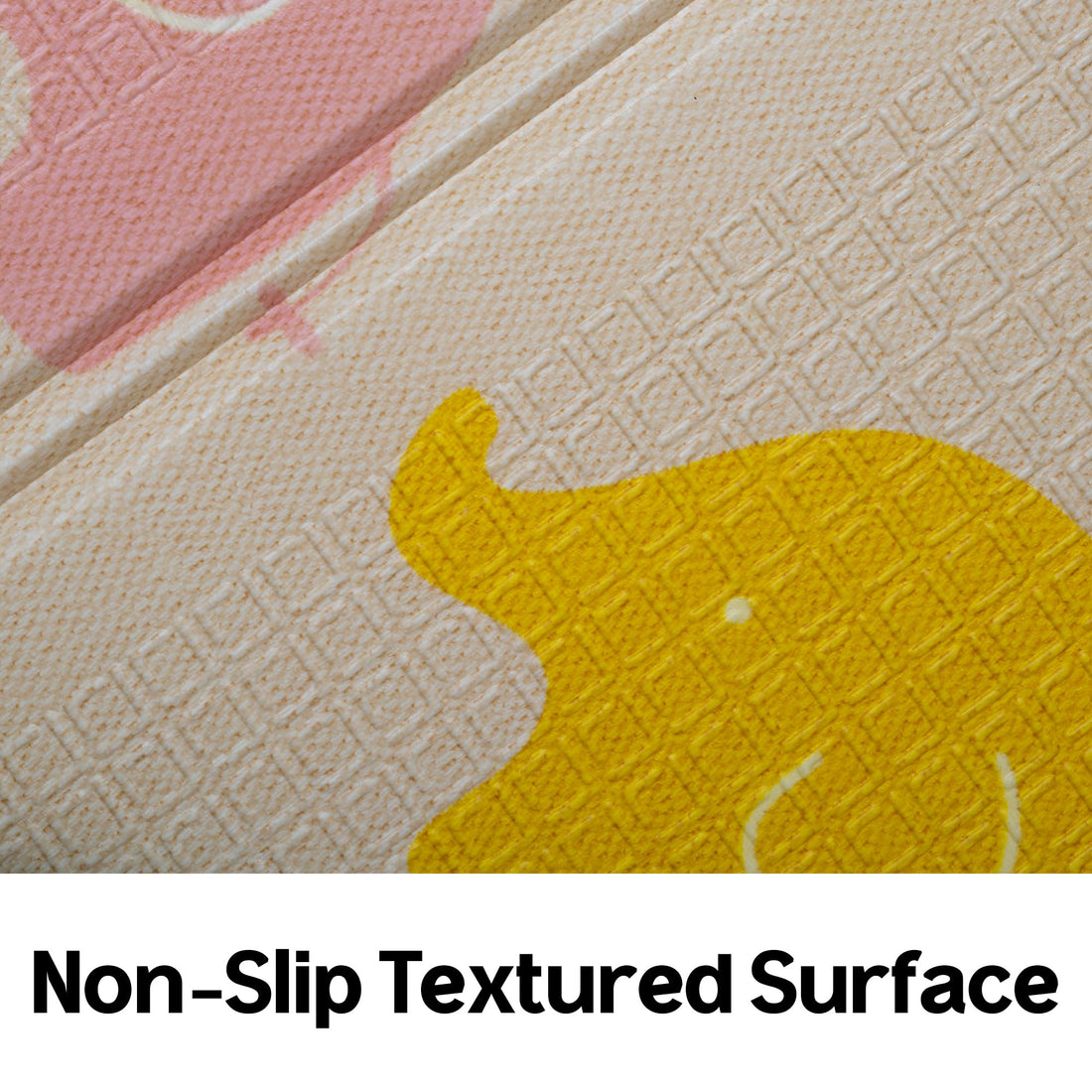 Parklon Baby Play Mat, Foldable & Portable, Large Size (78.7 x 55.1), Indoor, Outdoor, Waterproof, Made in Korea - Little Elephant