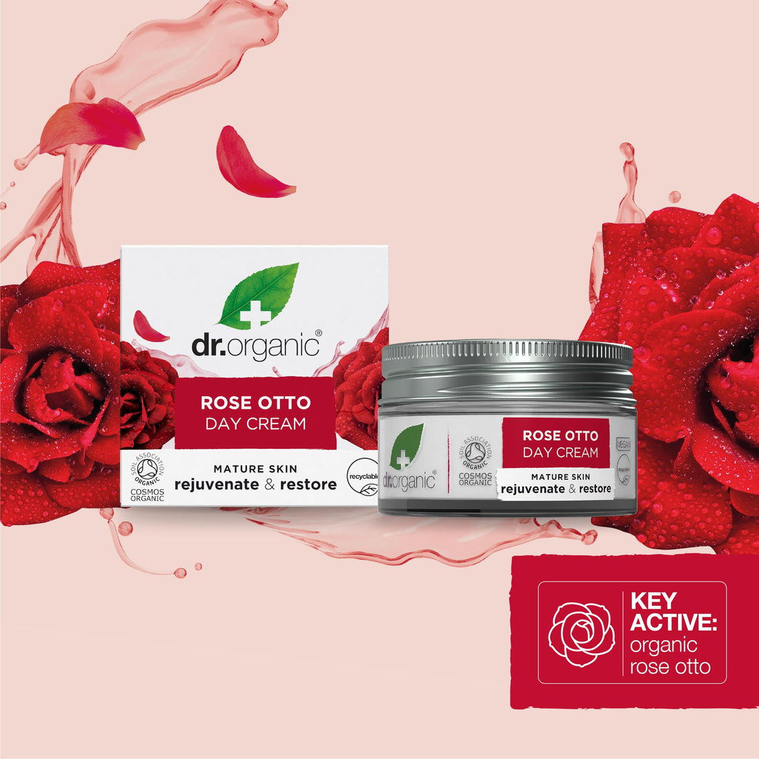 Organic Doctor Rose Otto Day Cream, 1.7 Fluid Ounce