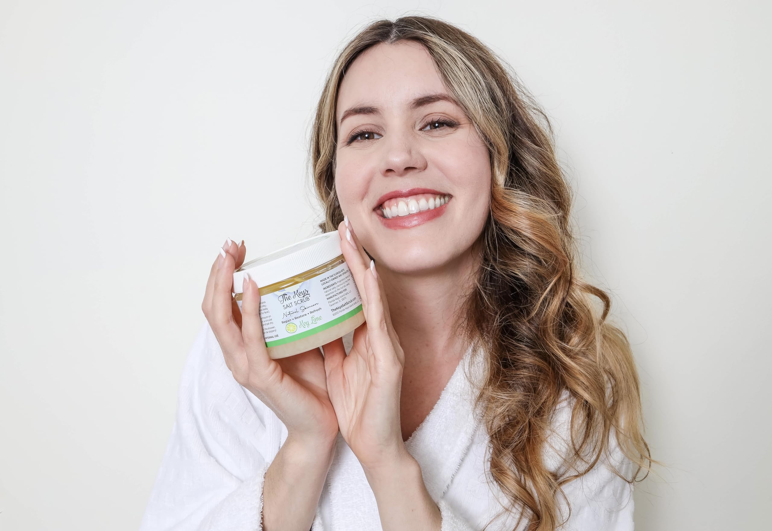 The Keys Salt Scrub. Florida Keys Salt Scrub (Key Lime, 12 oz)