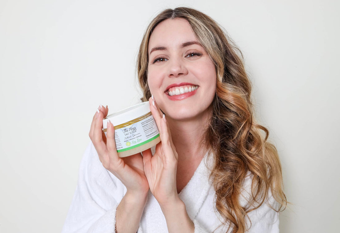 The Keys Salt Scrub. Florida Keys Salt Scrub (Key Lime, 12 oz)