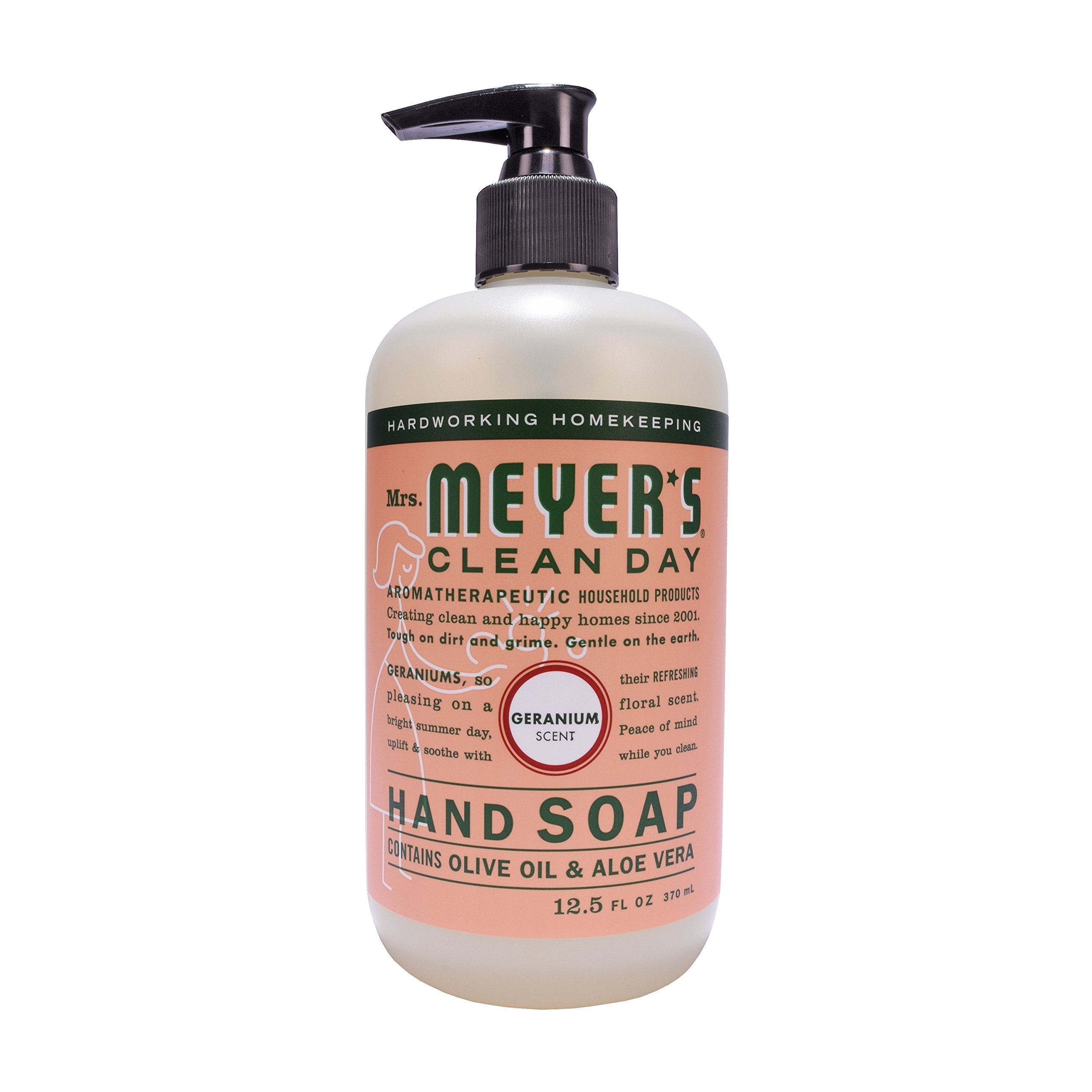 Mrs Meyers Hand Soap Geranium 12.5 Ounce Pump (370Ml) (6 Pack)