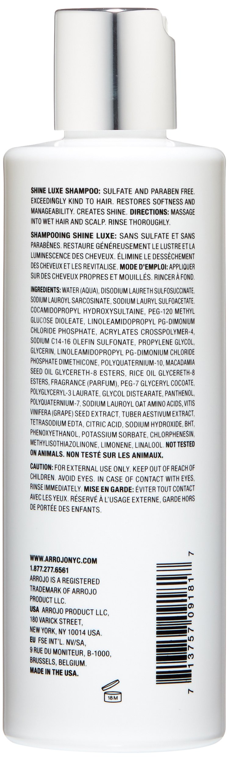 ARROJO Shine Luxe Shampoo, 8.5 Fl Oz