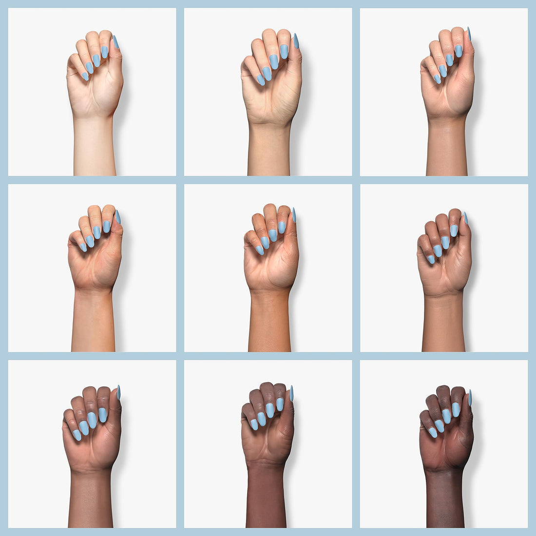 duri Nail Polish, 107S, Cloud True Blue, Pastel Blue shade, Semi Matte Finish.5 fl.oz.