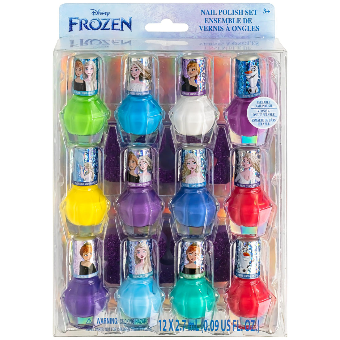 Frozen 12 Piece Nail Polish Set with Bonus Nail Files, 14 CT