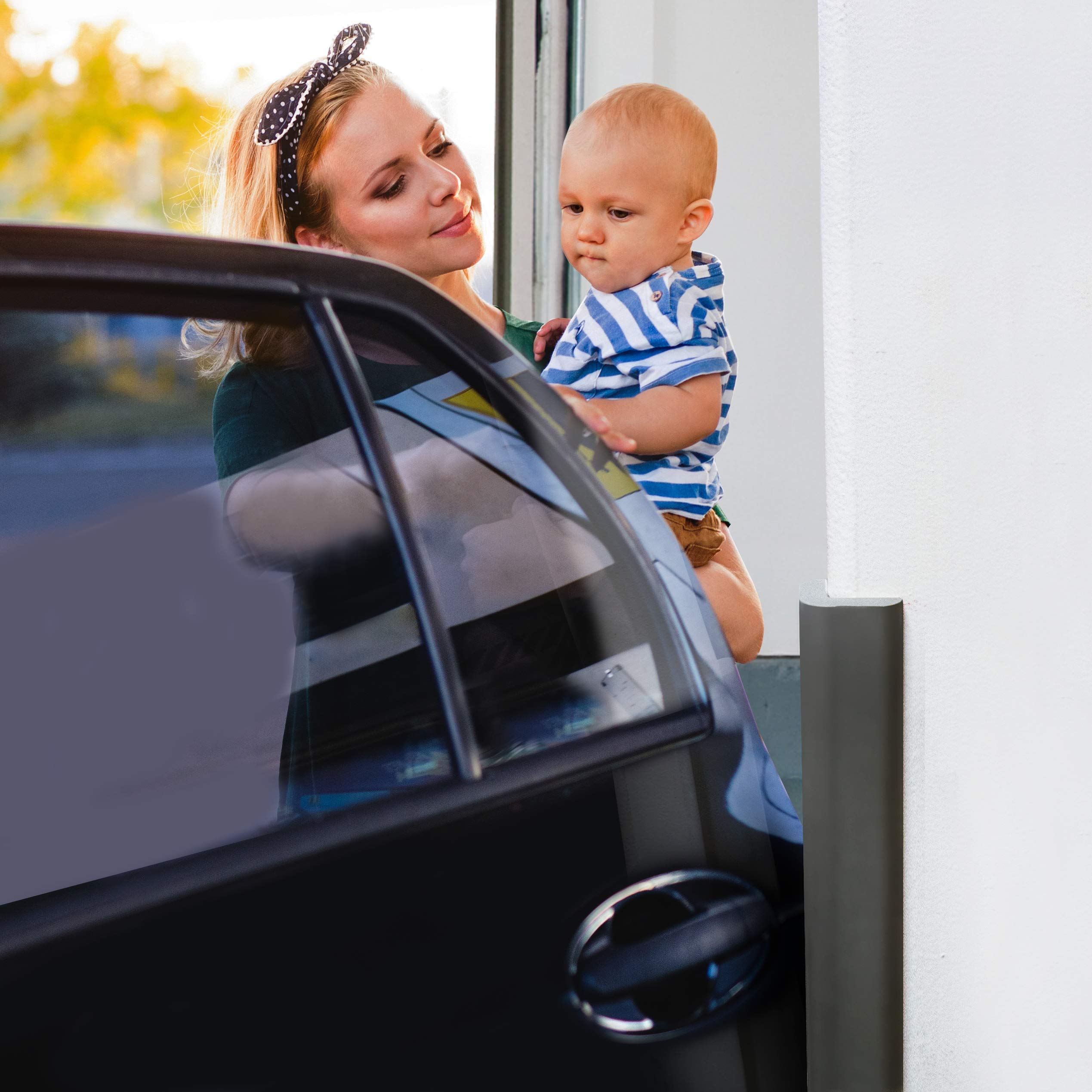 urbanhouse Ultra High-Density Heavy Duty Corner Guard Edge Protector & Bumper for Parking Garages, Workshops and Warehouses - Dark Grey, 24 Inches - 1 Each