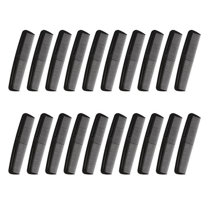 Cubaco 5 Hair Comb Pocket Size Comb Perfect for Travelling, Black (20 Pack)