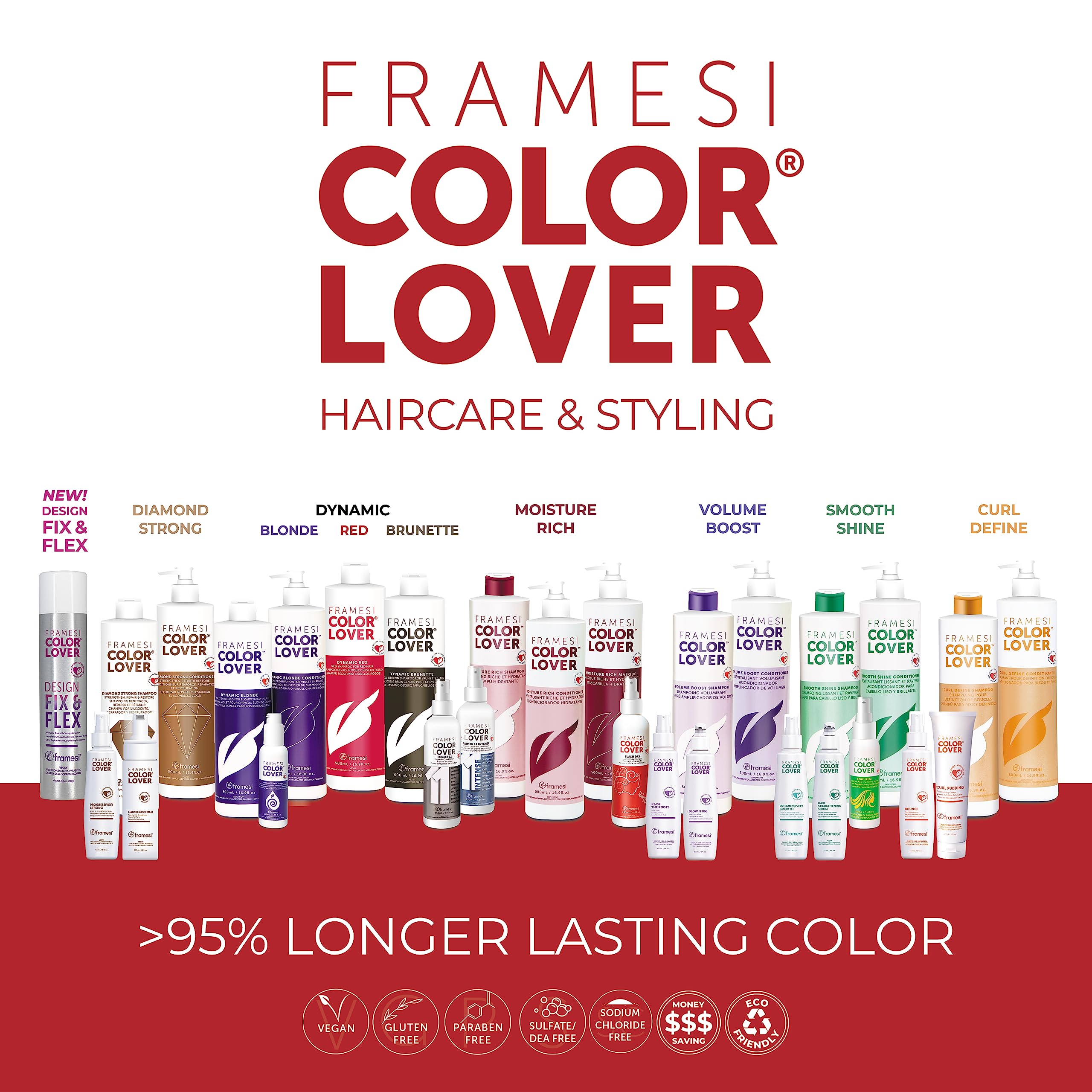 FRAMESI Color Lover Diamond Strong Conditioner, 16.9 fl oz