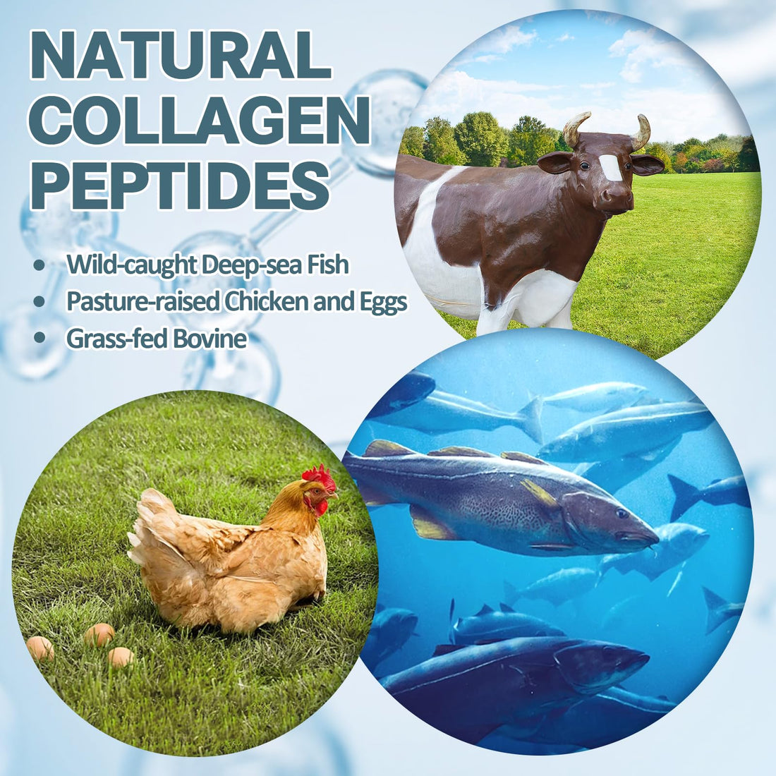 18-in-1 Collagen Pro with Hyaluronic Aicd, Keratin, Biotin, VIT A C & E for Skin, Hair, Nails, Joint & Beauty - Multi Collagen Peptides Capsules with Type I II III V & X for Women & Men - 120 Caps