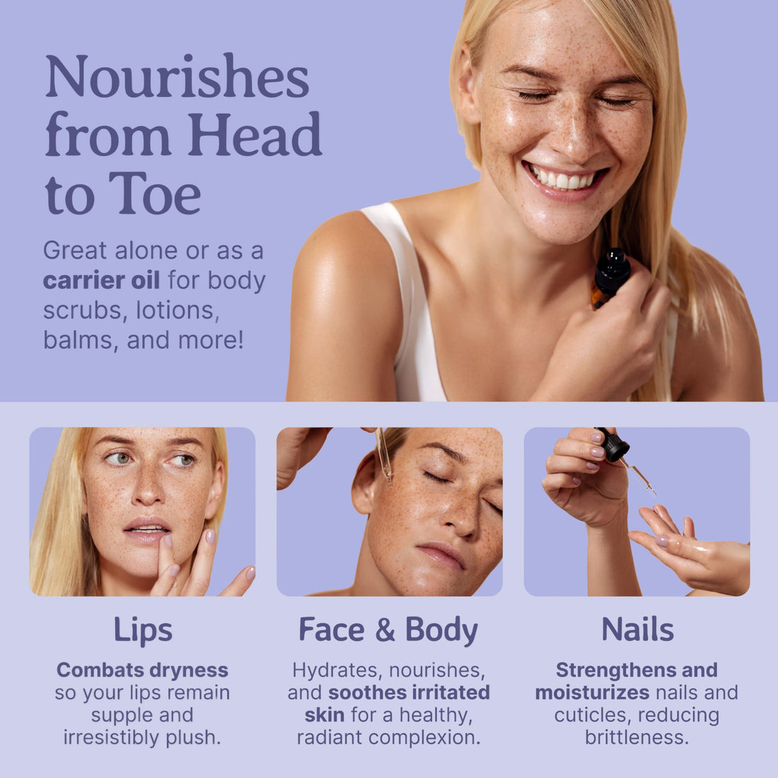 NEW Borage Seed Oil. 8oz. Cold-pressed. Unrefined. Organic. 100% Pure. PA-free. Hexane-free. GLA Oil. Natural Moisturizer. For Hair, Face, Body, Nails, Stretch Marks.