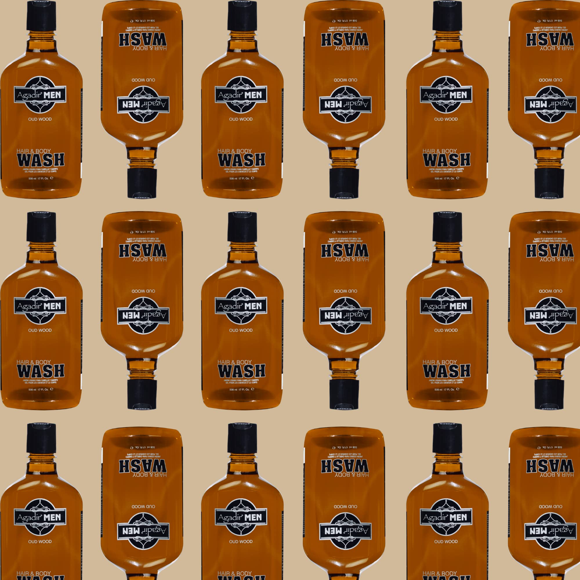 Agadir Men Hair And Body Wash, 17 Ounce