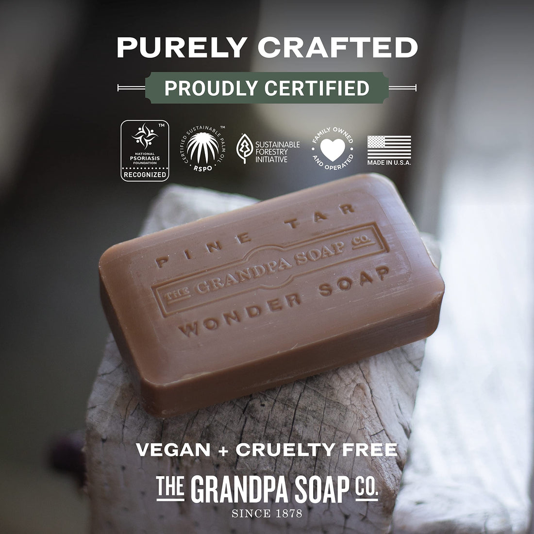 Grandpa's Pine Tar Soap (Pack Of 3)