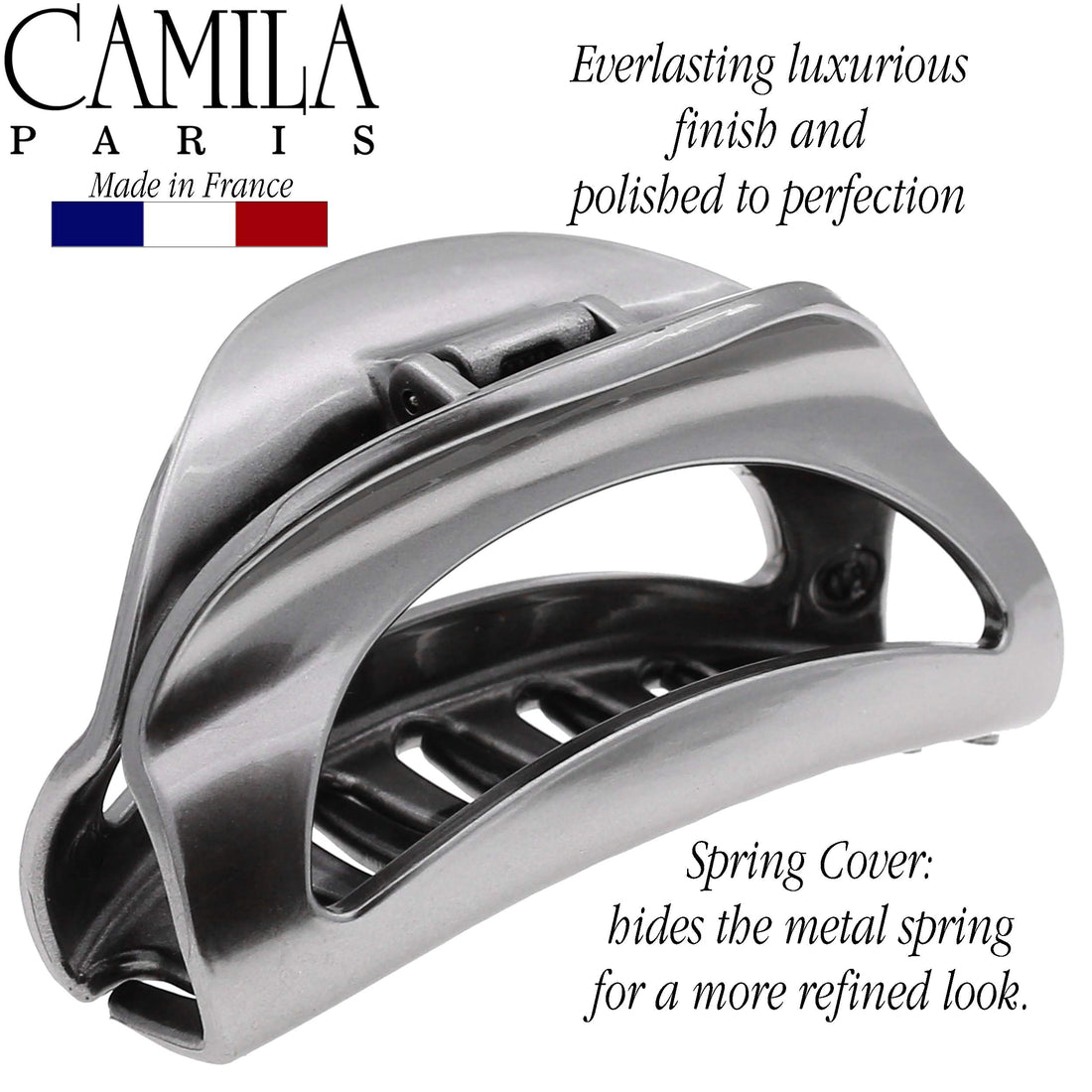CP2412, CLIP Medium SILVER, HOLE