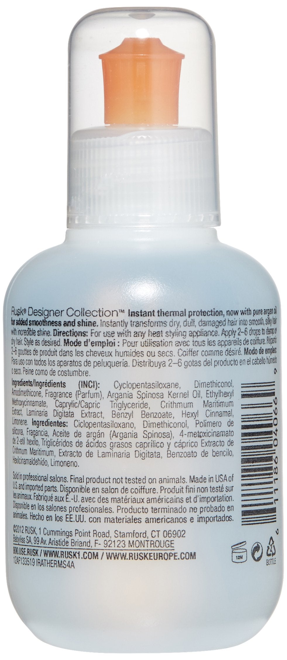 Rusk Thermal Serum Unisex, 4.2 Ounce