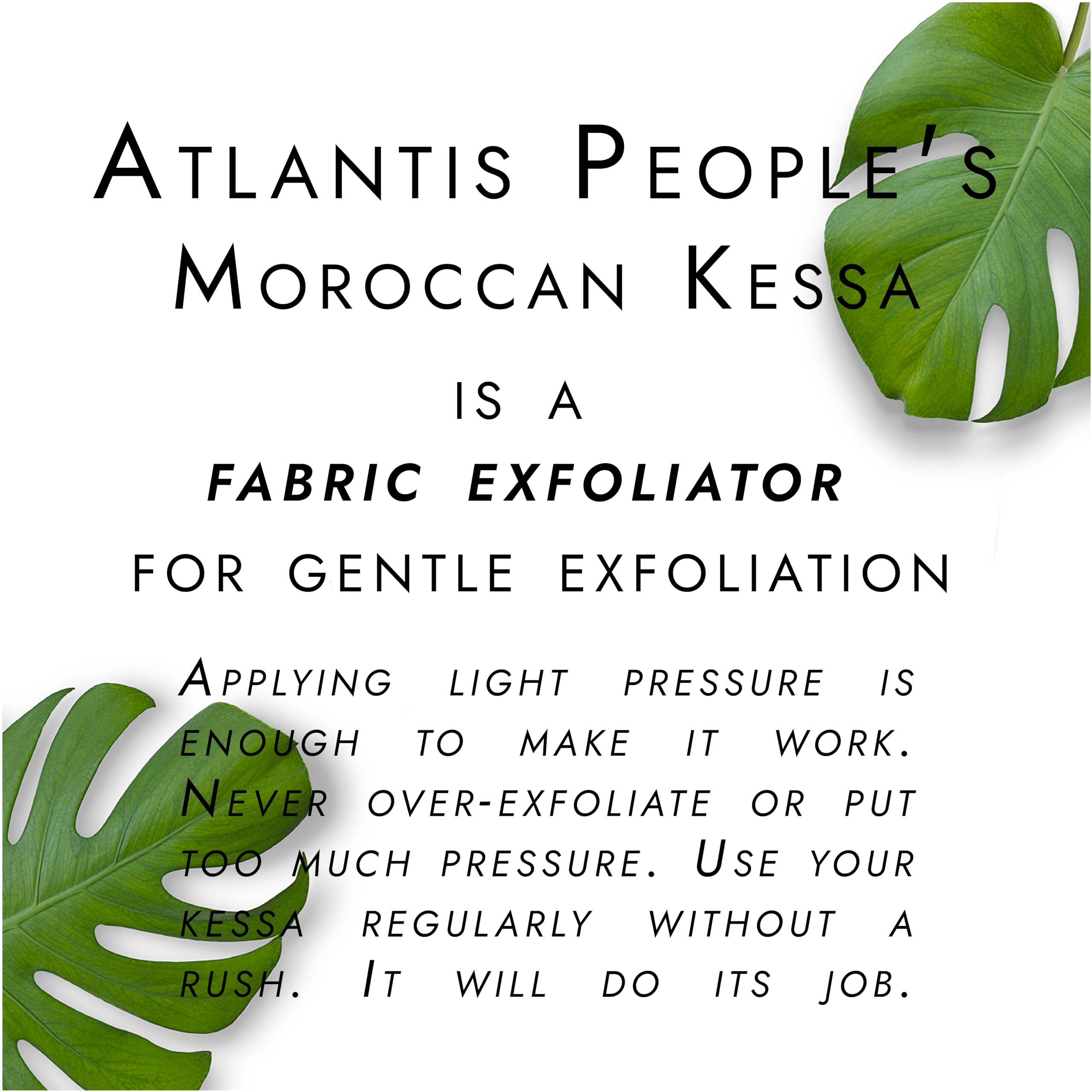 Atlantis People's Moroccan Exfoliating Glove 2 PACK - Exfoliating Mitt for Smooth Skin, Clogged Pores, and Dry Skin - Ideal for Tanning Prep and Fake Tan Applications