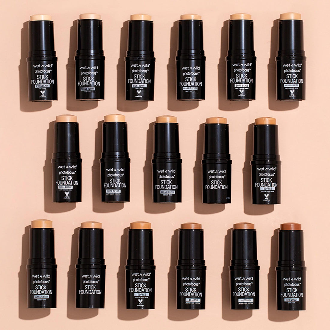 wet n wild Photo Focus Matte Foundation Stick Makeup, Soft Beige | Vegan & Cruelty-Free