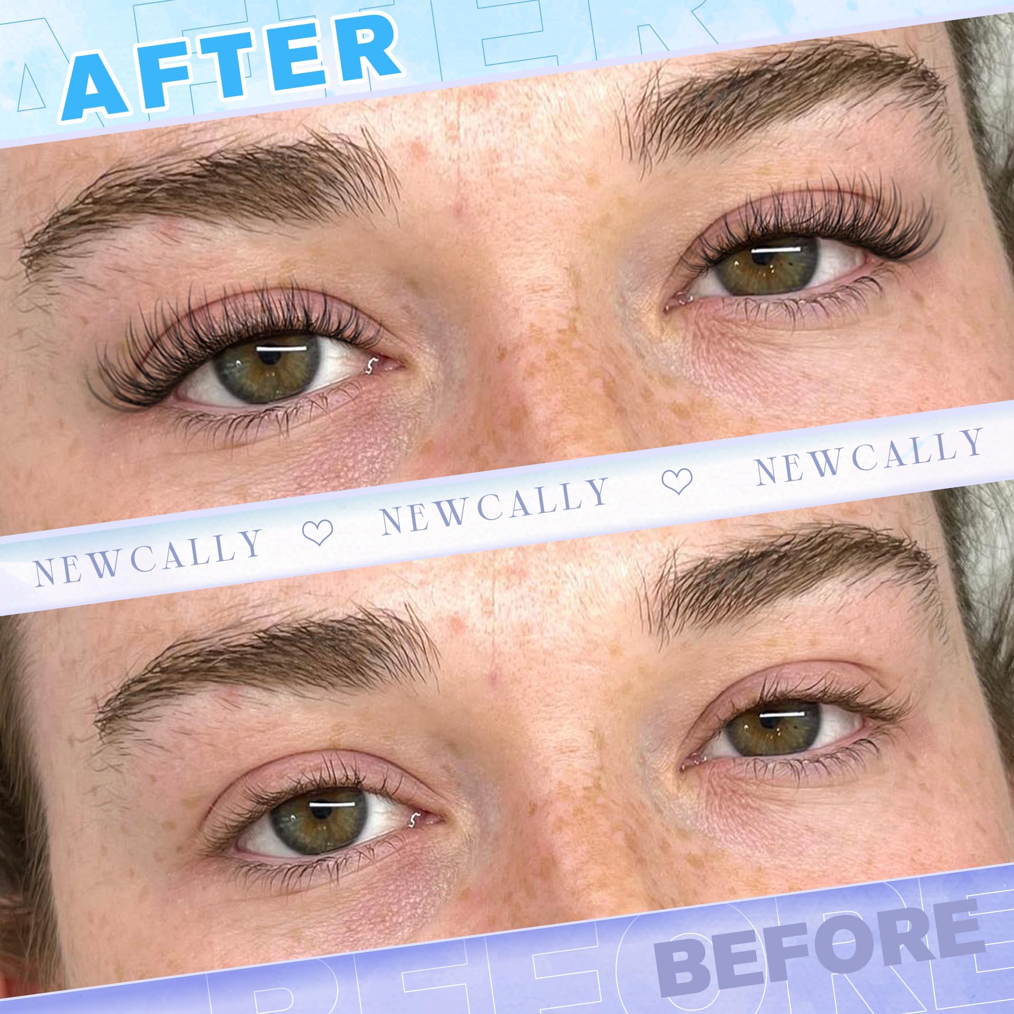 Natural Lash Clusters Wispy Eyelash Clusters C-curly DIY Lash Extension 10-16MM Cluster Eyelash Extension Individual Lashes Thin Lash Band by Newcally