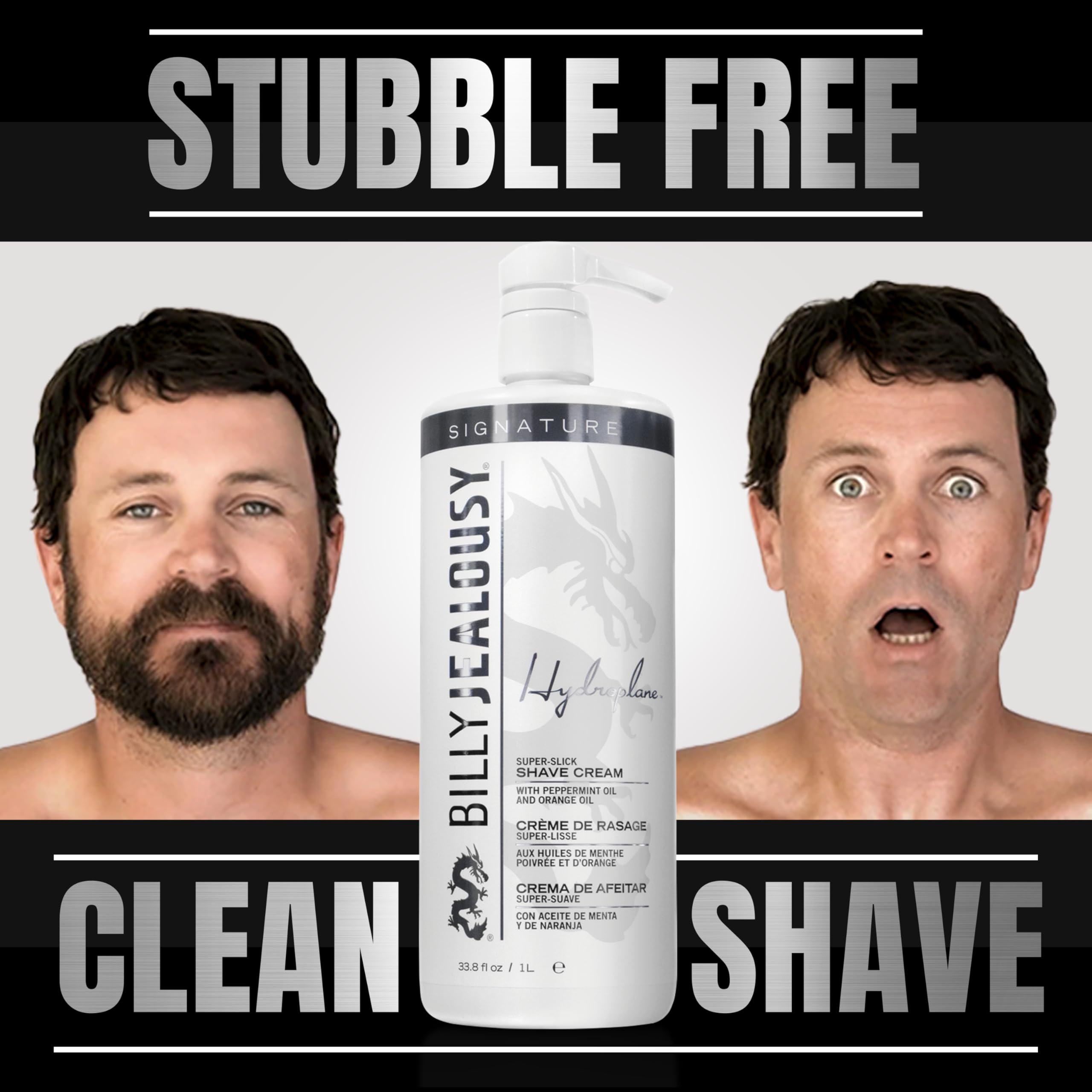 Billy Jealousy Hydroplane Super Slick Shave Cream (Salon Size) 1000ml/33.8oz